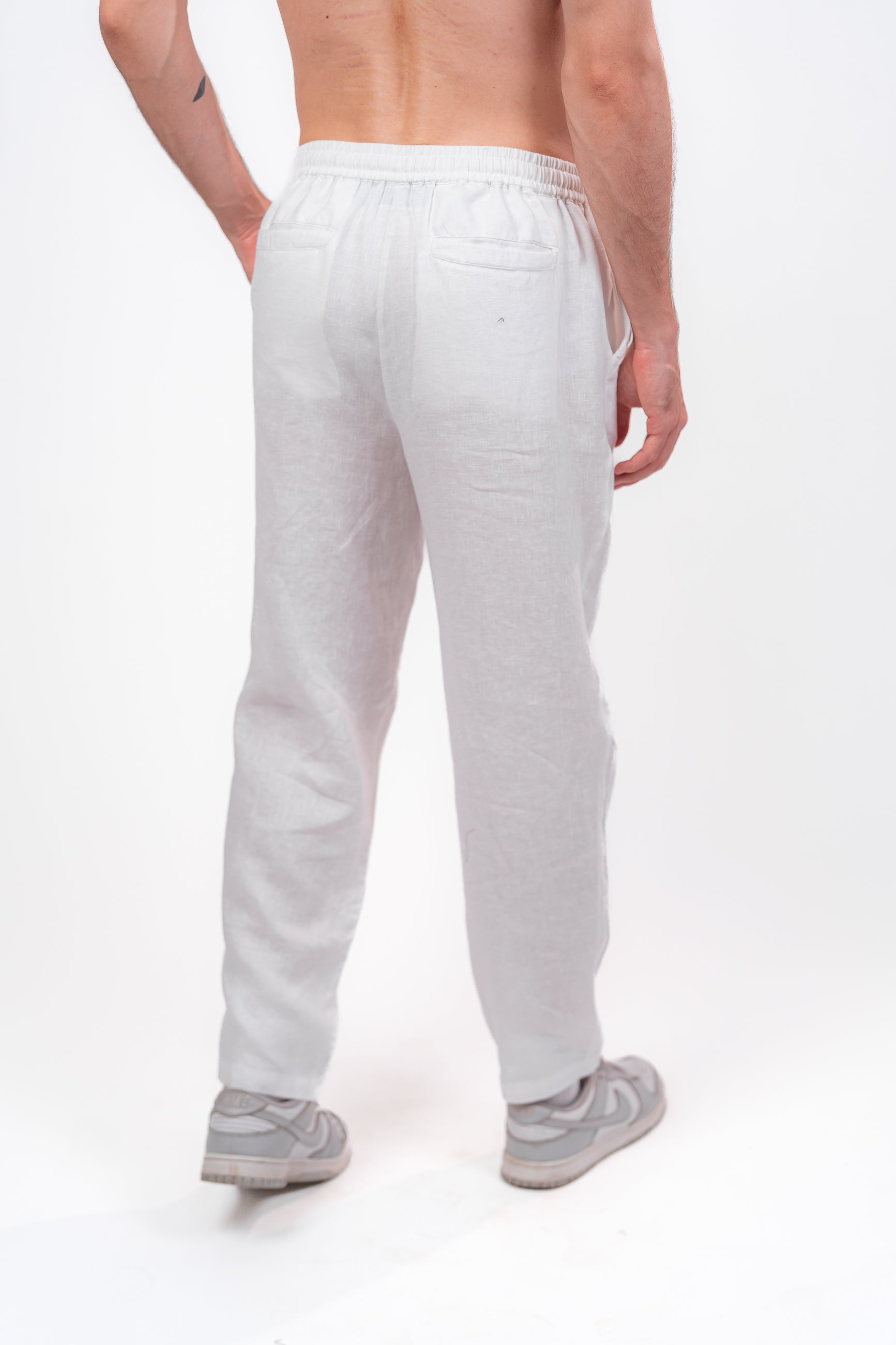 White Linien Pants
