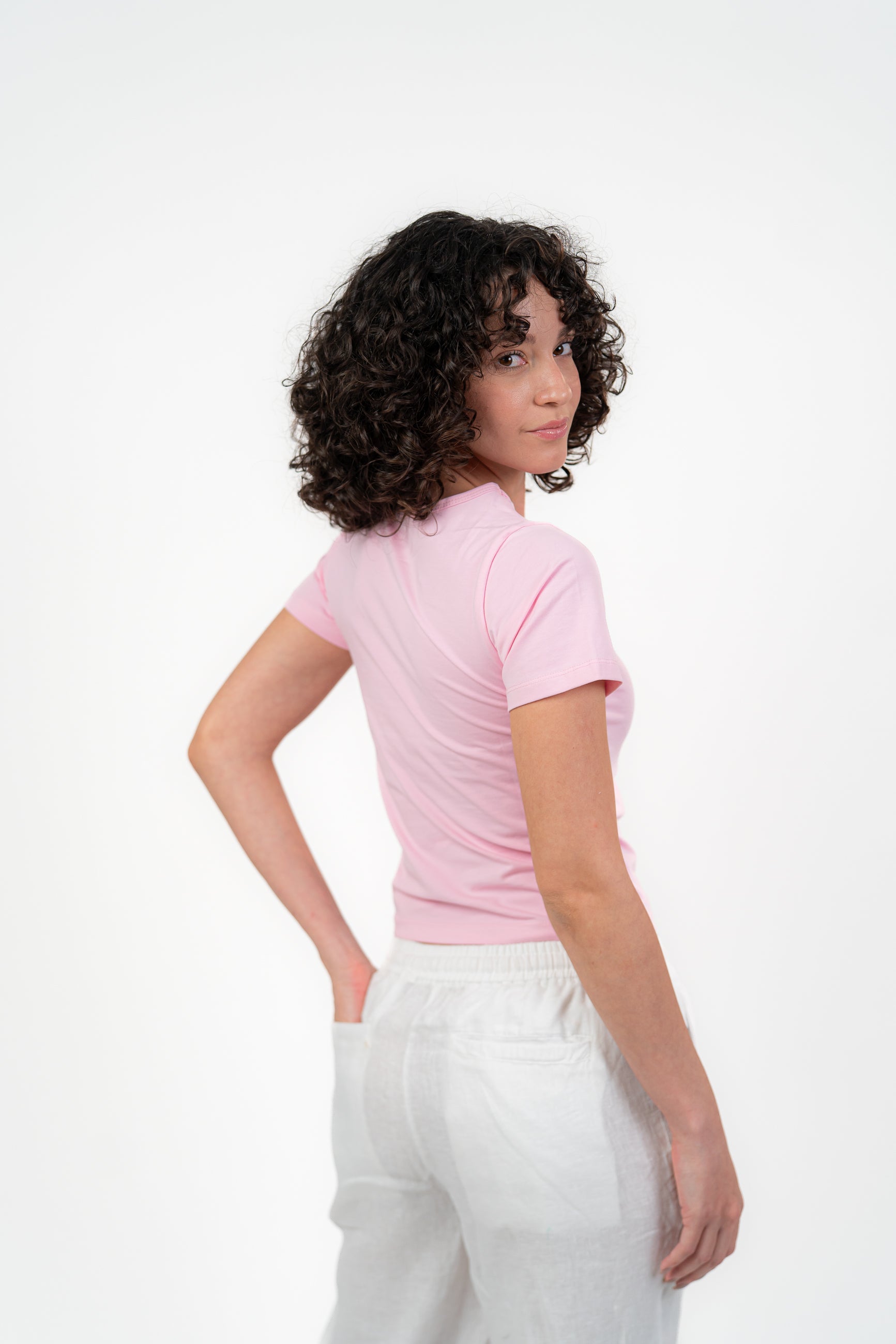 Pink Short Sleeve Top
