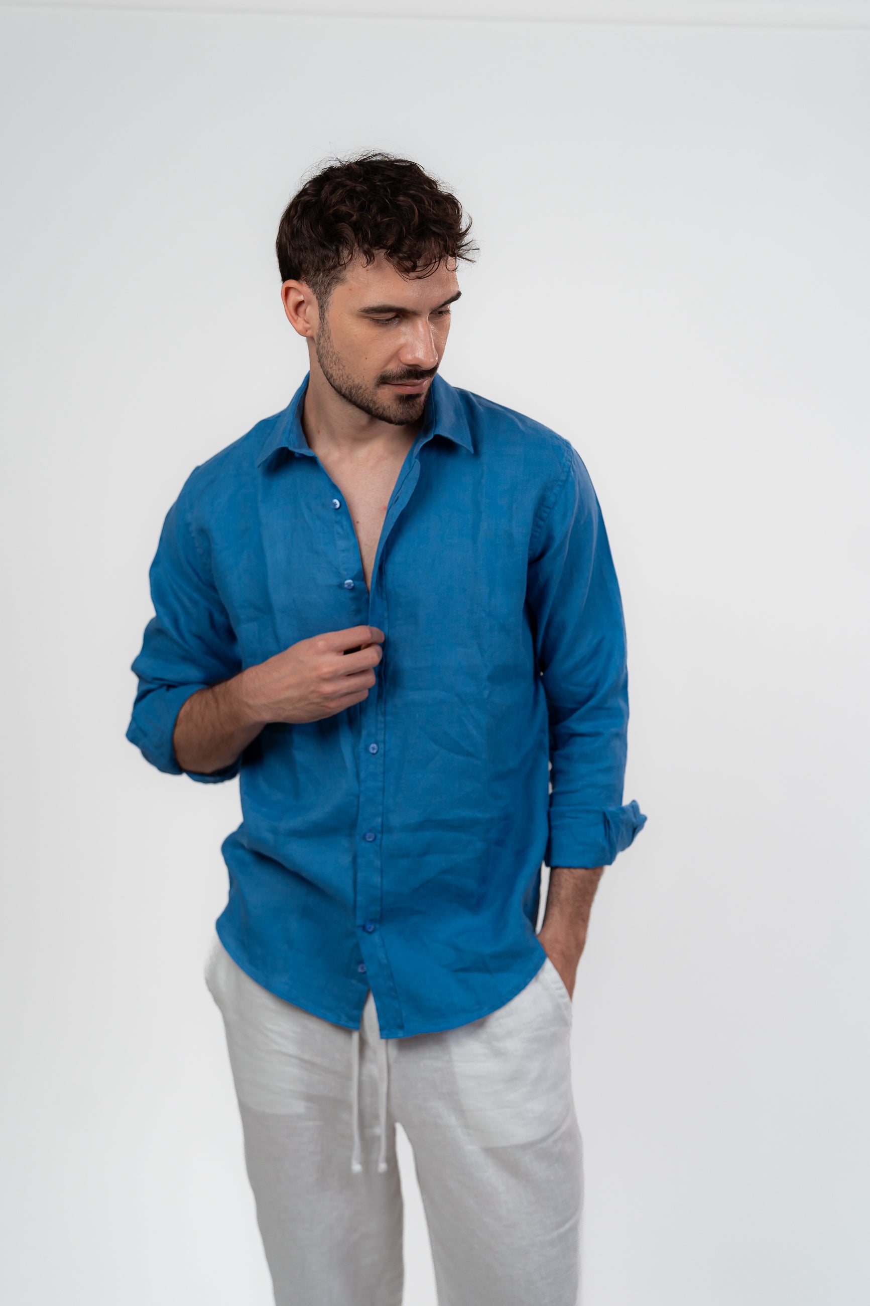 Dusty blue Bolzea Shirt