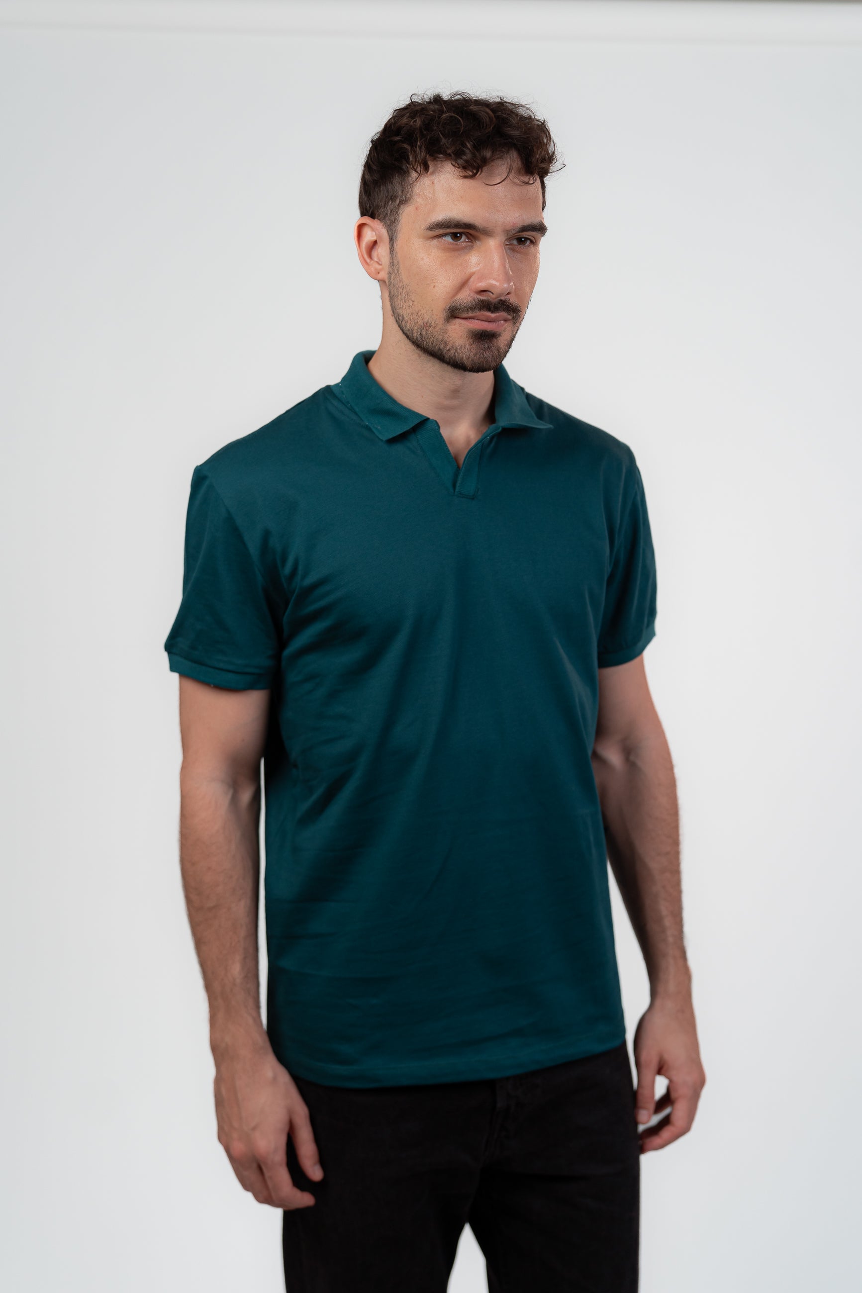 Teal Green Polo Tshirt