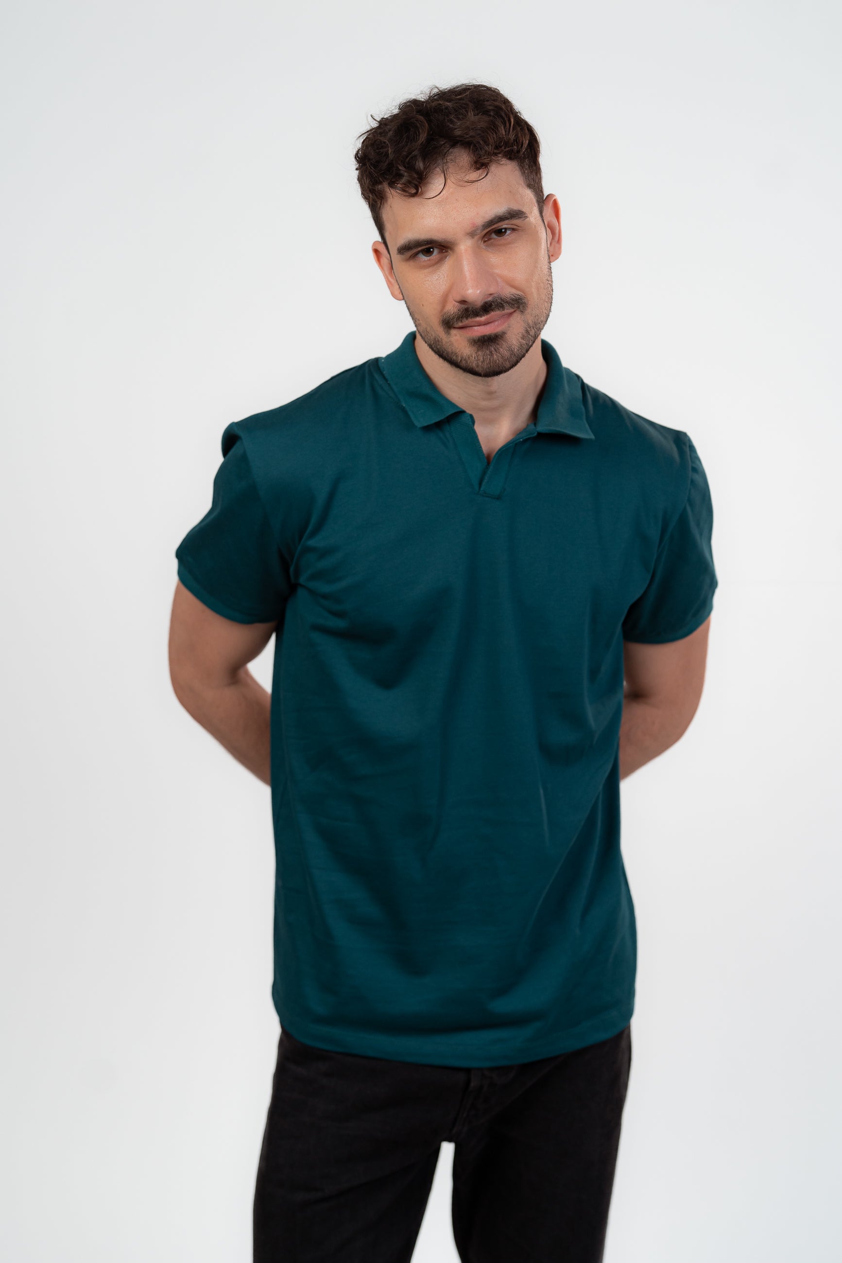 Teal Green Polo Tshirt