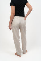 Beige Linien Pants