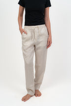 Beige Linien Pants