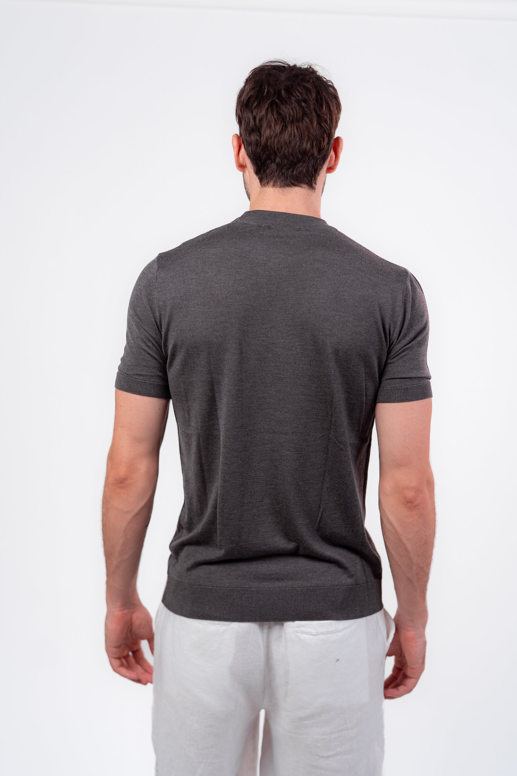 Classic Round Neck Dark Grey