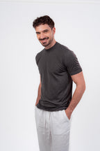 Classic Round Neck Dark Grey