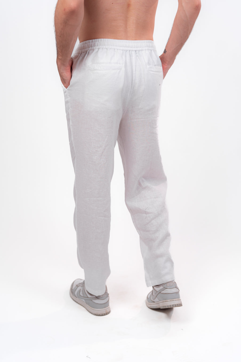White Linien Pants