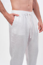 White Linien Pants