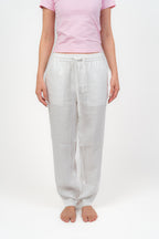 White Linien Pants