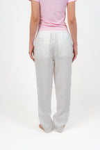 White Linien Pants