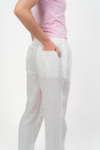 White Linien Pants
