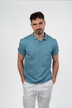 Dusty Blue Polo Tshirt